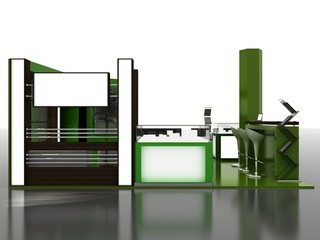 Exhibition Stand Interior Sample - Interiors Series  . 3D