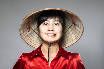 Anxious Asian Girl