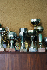 Fototapeta na wymiar cup and trophy background