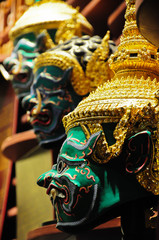 Khon, traditional Thai giant mask .