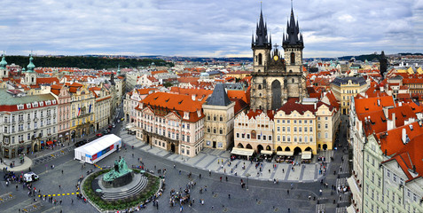 Naklejka na ściany i meble Old Town Square,Prague, Czech Republic