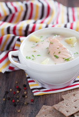 Salmon soup