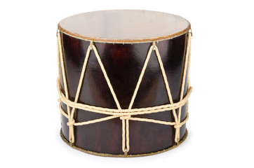 Azeri traditional drum nagara on white