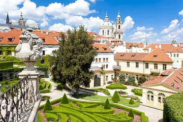 Poster Vrtbovska Garden and Saint Nicholas Church,Prague,Czech Republic © Richard Semik