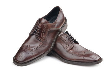 Male shoes in fashion concept