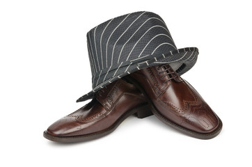 Male shoes in fashion concept