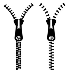 vector zipper black symbols © Roman Sotola