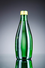 Water bottles as healthy drink concept