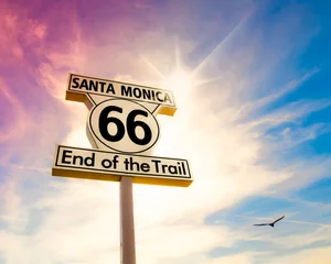 Möbelaufkleber Route 66 Route 66-Zeichen