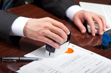Signing contract