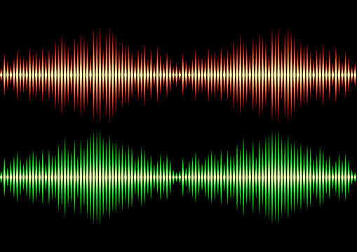 Seamless music wave pattern