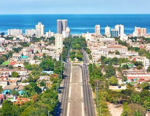 The city of Havana on a beautiful summer day