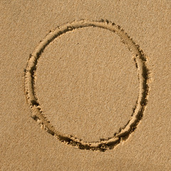 English sandy alphabet