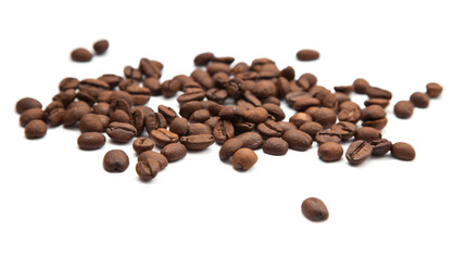 Naklejka premium handful of coffee beans