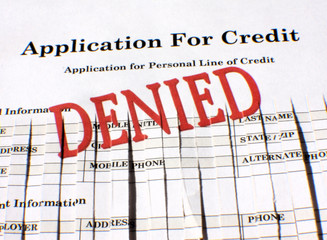 Shredded Credit Application