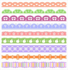 Digital Scrapbook Borders Set