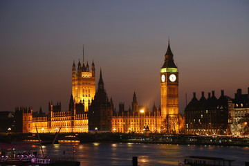 Westminster Palace at Dusk