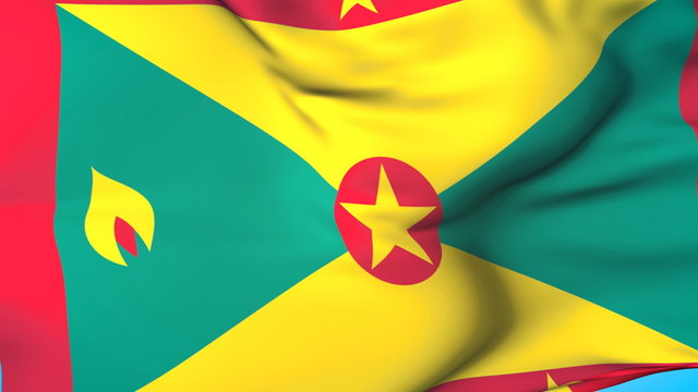 Grenada Waving Flag