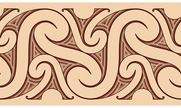 Naklejka Maori tattoo pattern.