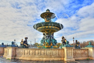 Fototapeta na wymiar Monument historique : La Fontaine des Mers, Paris, France
