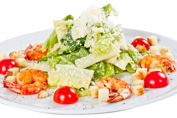 Caesar Salad with shrimps