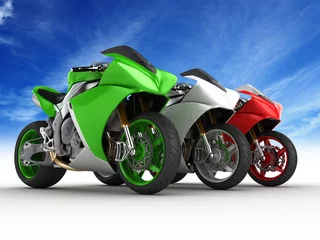 Deurstickers Motorfiets motorfiets italië
