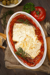 Feta, Tomaten