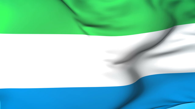 Sierra Leone Waving Flag