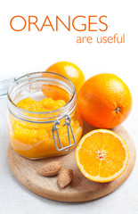 design template with oranges