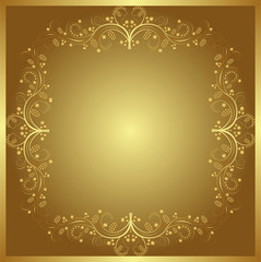 golden background with ornaments