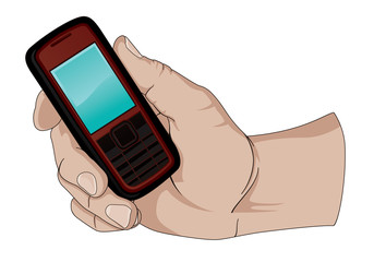 Holding a Cell Phone