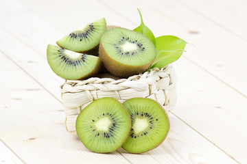 fresh kiwi fruits