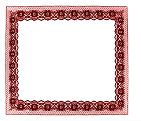 lace frame isolated for a design element