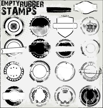 Grunge rubber stamps