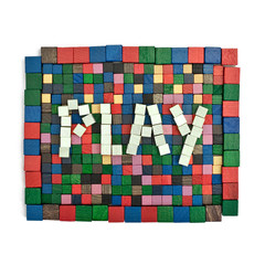 Bauklötze Schriftzug PLAY