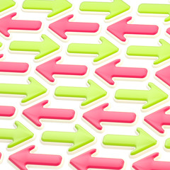 Fototapeta premium Abstract background made of pointers and arrows