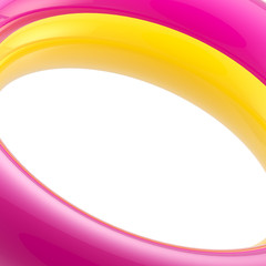 Light abstract background made of glossy arc