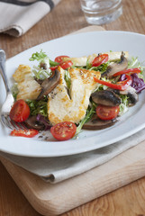 Autumn Halloumi salad