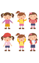 小学生のイラスト/女の子