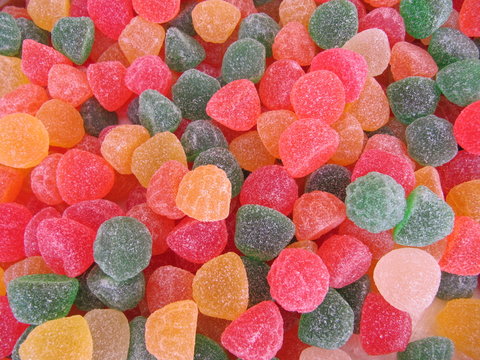 Flavored jelly beans, gominolas de sabores.