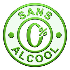 Cachet "Sans Alcool"