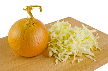 onions and cabbage