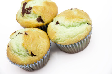 Muffin alla menta e cioccolato