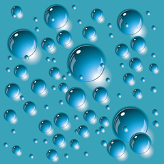 Background from the drops. Vector.