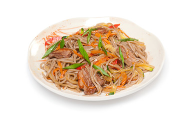 Pork with Rice Noodles and Vegetables