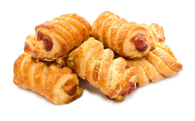 Puff pastry with apricot jam