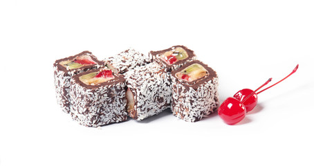 Obraz na płótnie Canvas Maki Sushi deser - Chocolate
