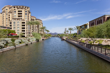Fototapeta premium Scottsdale Arizona Waterfront District
