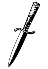 Black and White Knife
