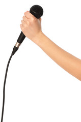 black microphone